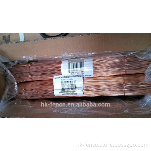 Cu coated cut straight wire